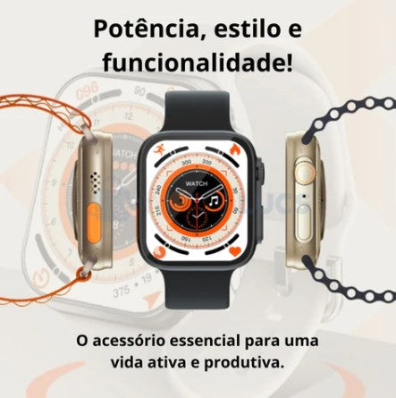 Smartwatch - Serie 8 Ultra + (2ª Pulseira de Brinde)