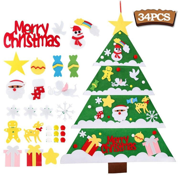 Árvore Kids - Árvore de Natal em Velcro para Crianças