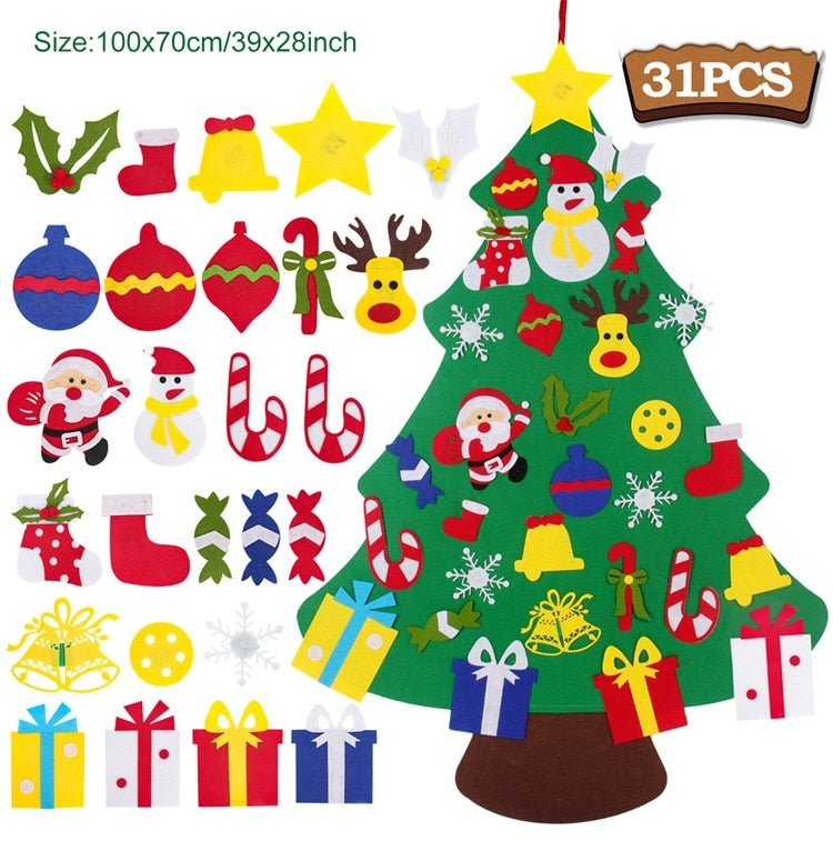 Árvore Kids - Árvore de Natal em Velcro para Crianças