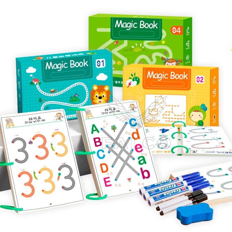 Caderno de Traço e Desenho Infantil MAGIC BOOK IdeiaTech