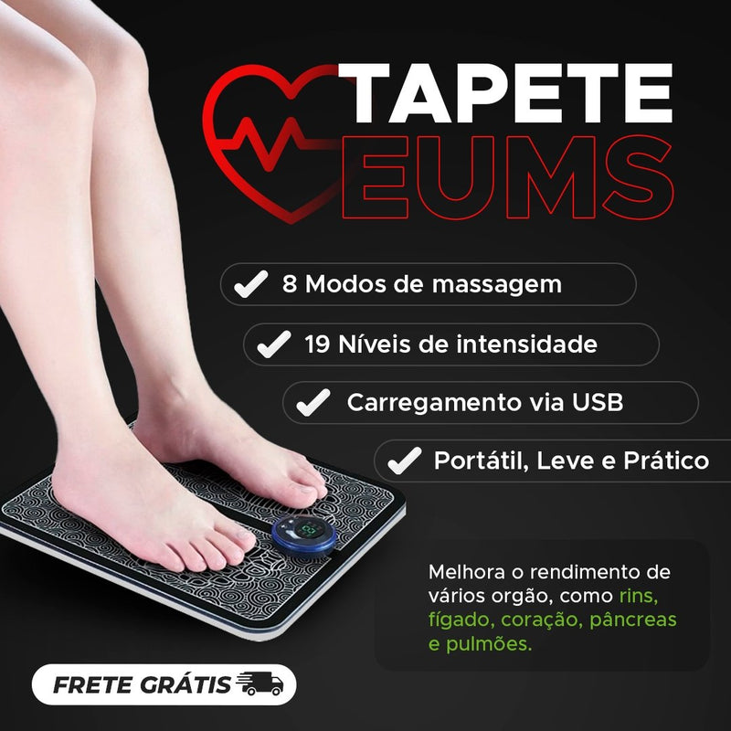 Feet Max - Tapete Massageador com Tecnologia EUMS