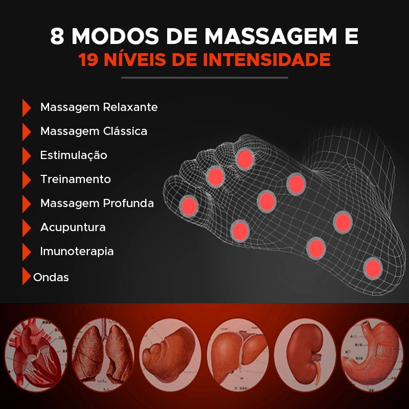 Feet Max - Tapete Massageador com Tecnologia EUMS