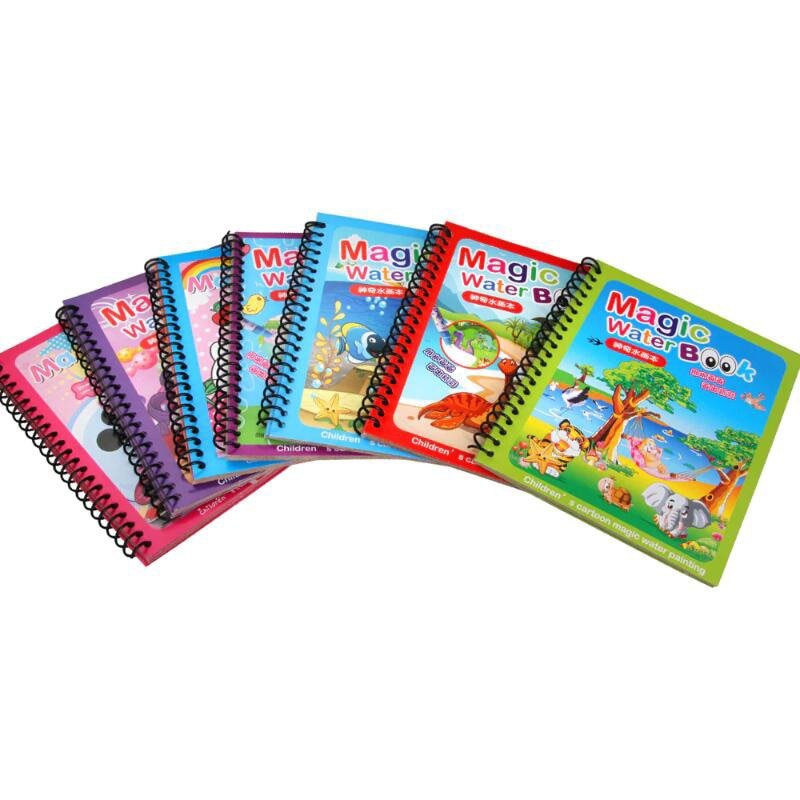 Livro Mágico - Livro de Colorir com Água reutilizável para Crianças