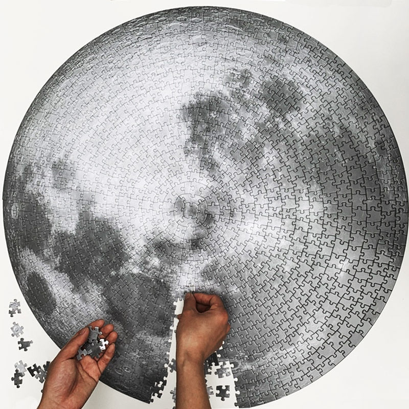 Quebra Cabeça 1000 peças Realístico Lua Cheia